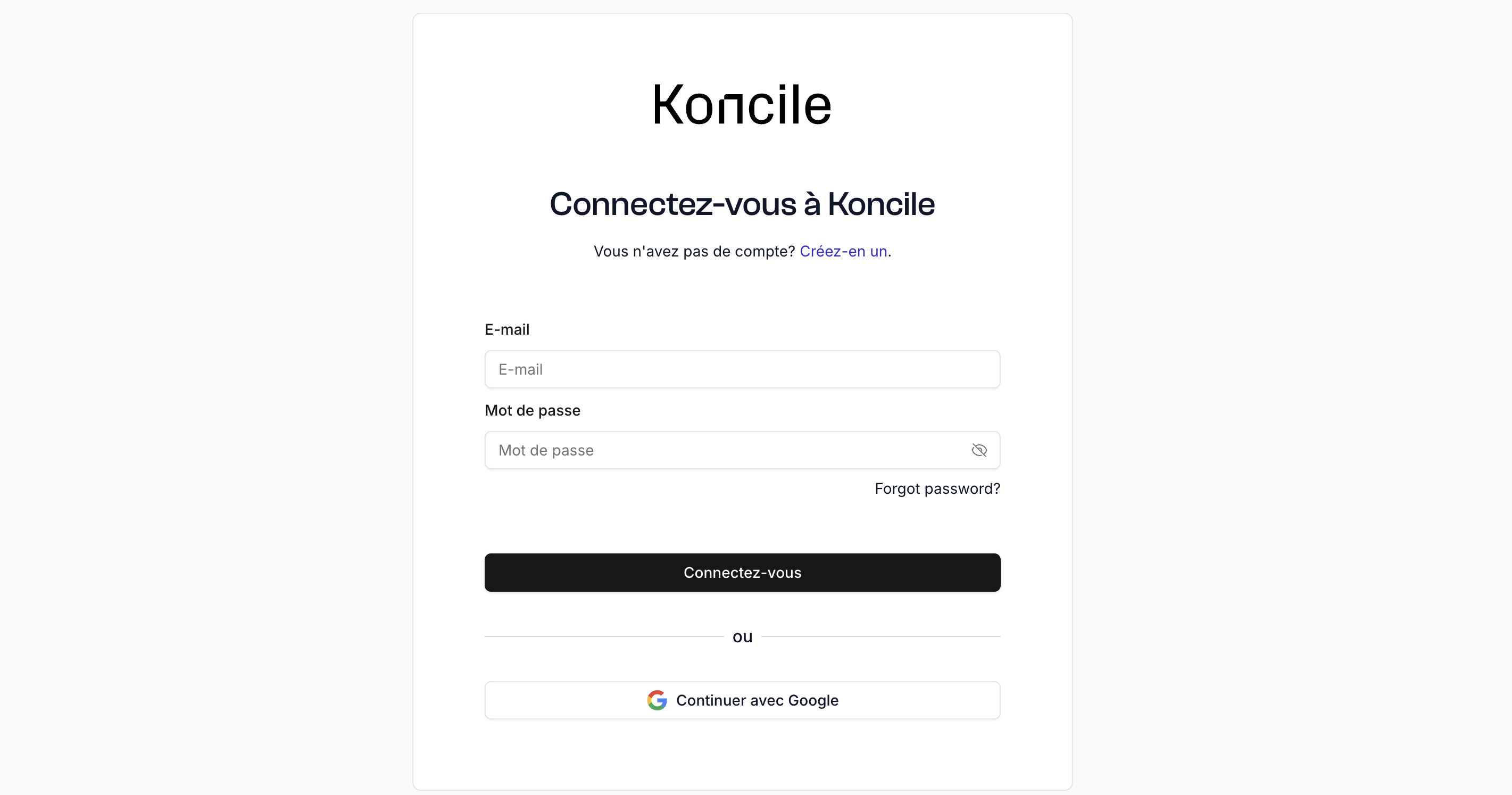 Account Koncile