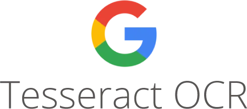 Logo de Tesseract OCR, solution OCR open source connu et créée par Google.