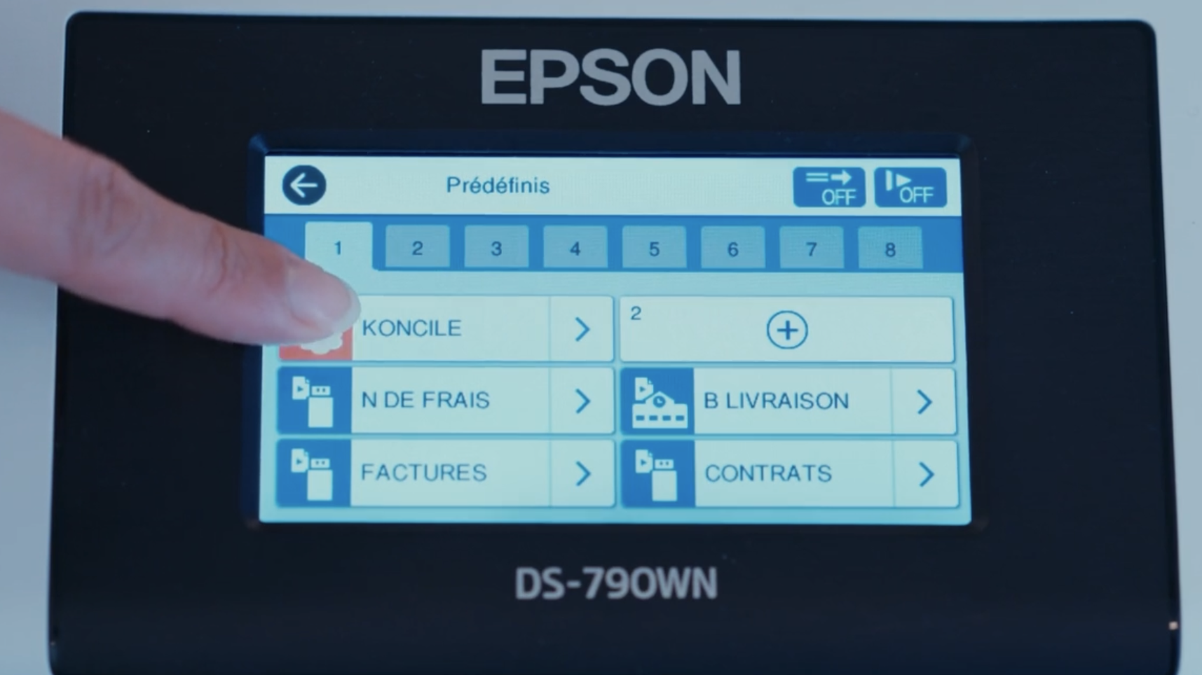 Banner du use case client Epson, intégration de l'extraction de données IA Koncile dans les scanners documentaires Epson