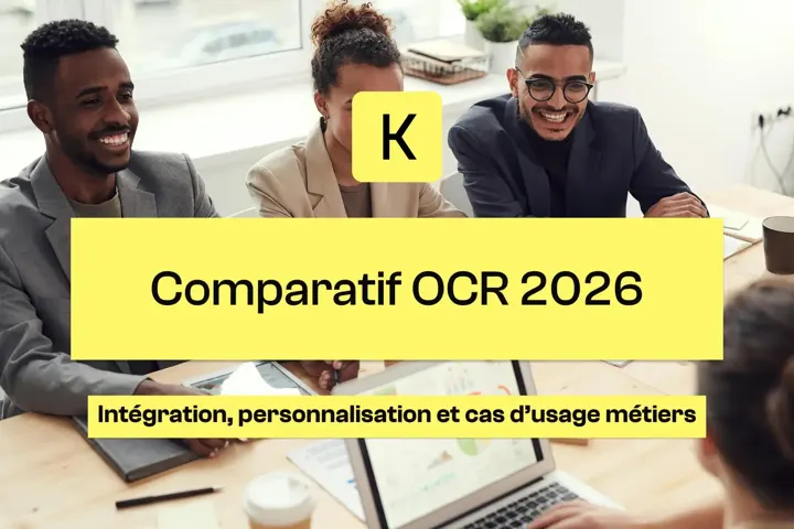 Tableau comparatif des solutions OCR 2026 : Koncile, Nanonets, Klippa, Readiris, critères techniques et fonctionnels.